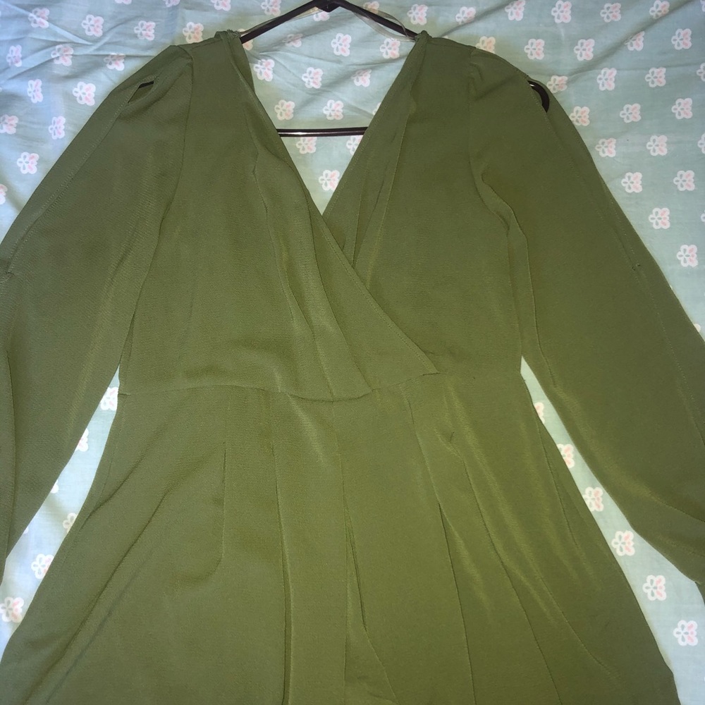 Olive green romper